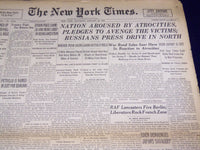 1944 JANUARY 29 NEW YORK TIMES - NATION AROUSED BY ATROCITIES - NT 2577