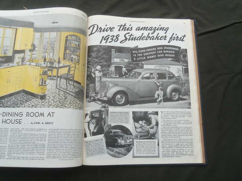 1937 JANUARY-DECEMBER COUNTRY GENTLEMAN BOUND MAGAZINE VOLUME -NICE ADS - R 731R