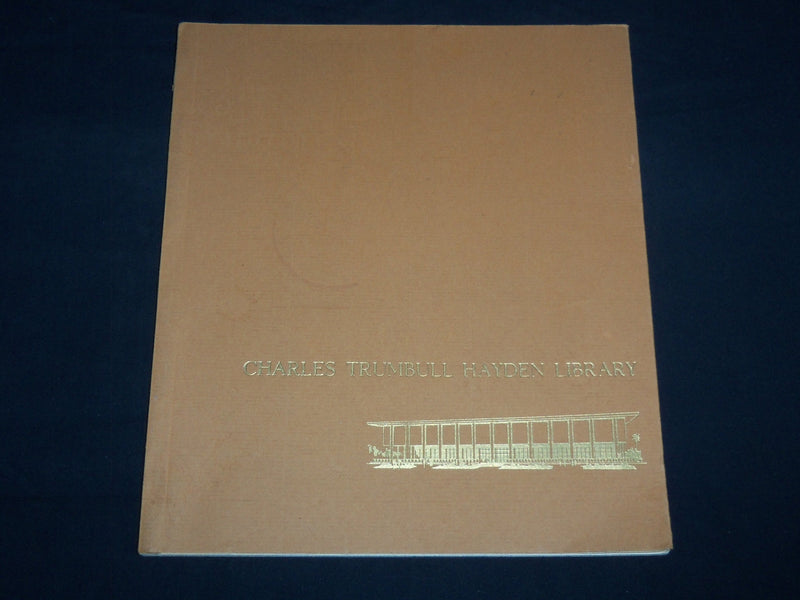 1966 CHARLES TRUMBULL HAYDEN LIBRARY DEDICATORY CONVOCATION BOOK - J 8663
