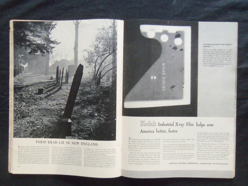 1942 NOVEMBER 23 LIFE MAGAZINE - NEW ENGLAND CHURCH - L 314