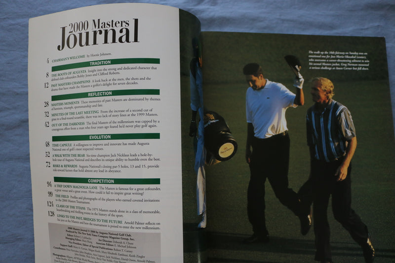 2000 MASTERS JOURNAL PROGRAM - AUGUSTA NATIONAL GOLF CLUB- AUGUSTA, GA-SP 4868Z