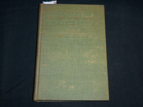 1916 A BOOK OF PRINCETON VERSE HARDCOVER BOOK BY ALFRED NOYES - KD 6737