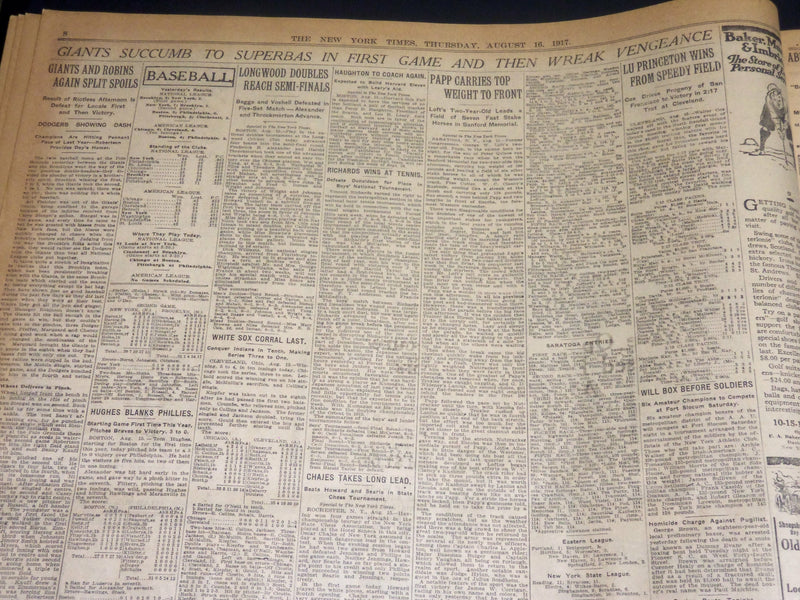 1917 AUGUST 16 NEW YORK TIMES - ENGLAND GIVES OUT POPE'S NOTE - NT 8513