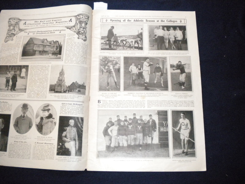 1902 APRIL 19 THE MAIL AND EXPRESS MAGAZINE - ROOSEVELTS - MATTHEWSON - B 676D