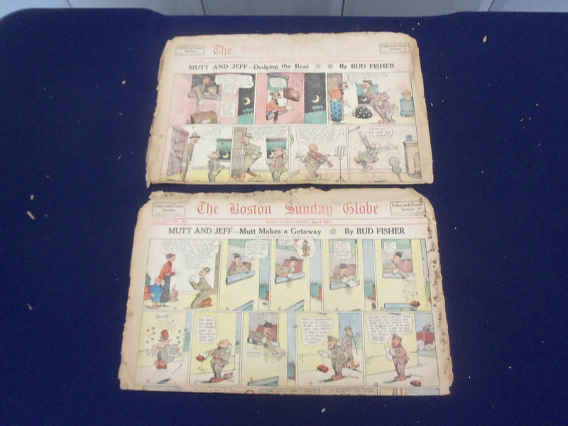 1916-1923 BOSTON SUNDAY POST & GLOBE COLOR COMICS - LOT OF 5 - NP 5201