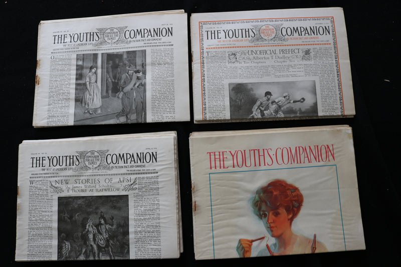 1908-1915 THE YOUTH'S COMPANION MAGAZINE - LOT OF 179 - O 3703
