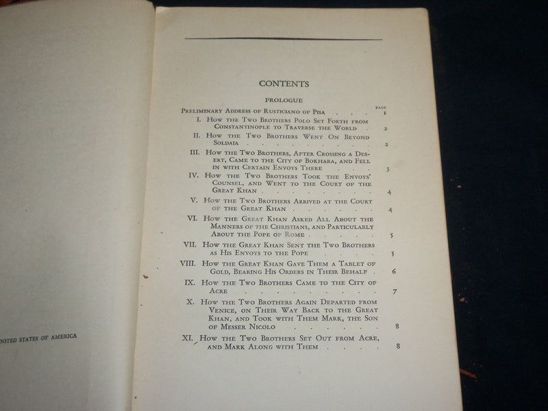 1930'S THE TRAVEL OF MARCO POLO SOFT LEATHER BOOK - KD 6597