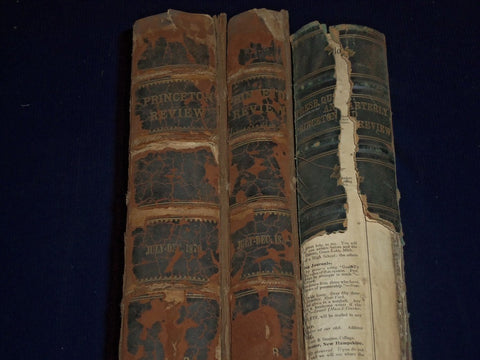 1877-1882 THE PRINCETON REVIEW BOUND VOL. LOT OF 3 - PRESBYTERIAN - KD 1187