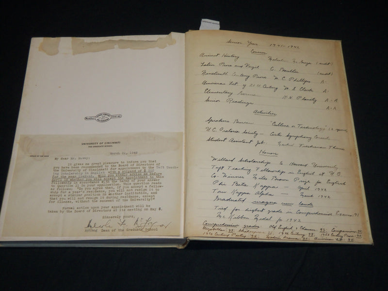 1942 CINCINNATIAN UNIVERSITY OF CINCINNATI YEARBOOK - NICE PHOTOS - YB 1944
