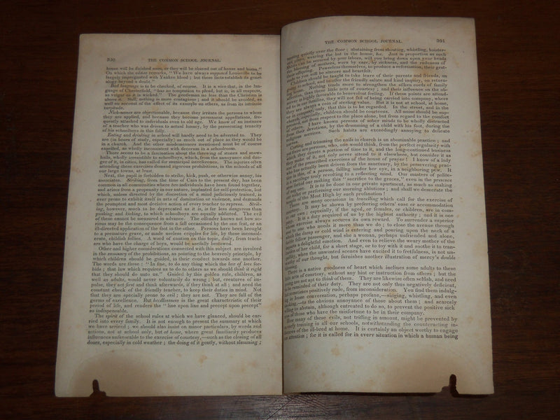 1840 DECEMBER 15 COMMON SCHOOL JOURNAL MAGAZINE - BOSTON - K 1214