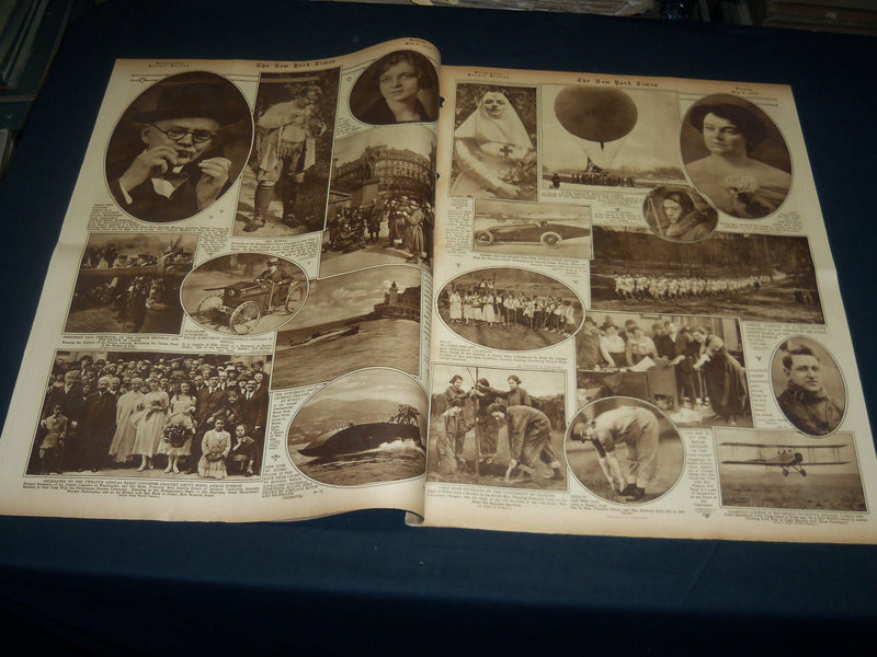1920 MAY 9 NEW YORK TIMES PICTURE SECTION NO. 4 & 5 - PENN RELAY - NT 8795