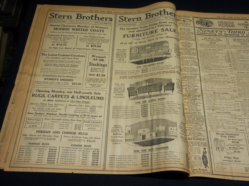1919 FEBRUARY 2 NEW YORK TIMES - LEAGUE TO RULE BY ECONOMIC PRESSURE - NT 7957