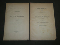 1890 HON. JOHN W. STEWART OF VERMONT SPEECH BOOK LOT OF 2 - J 4692