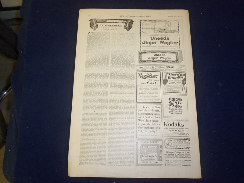 1899 AUGUST 5 THE SATURDAY EVENING POST MAGAZINE-THOMAS B. REED, SPEAKER- B 6712