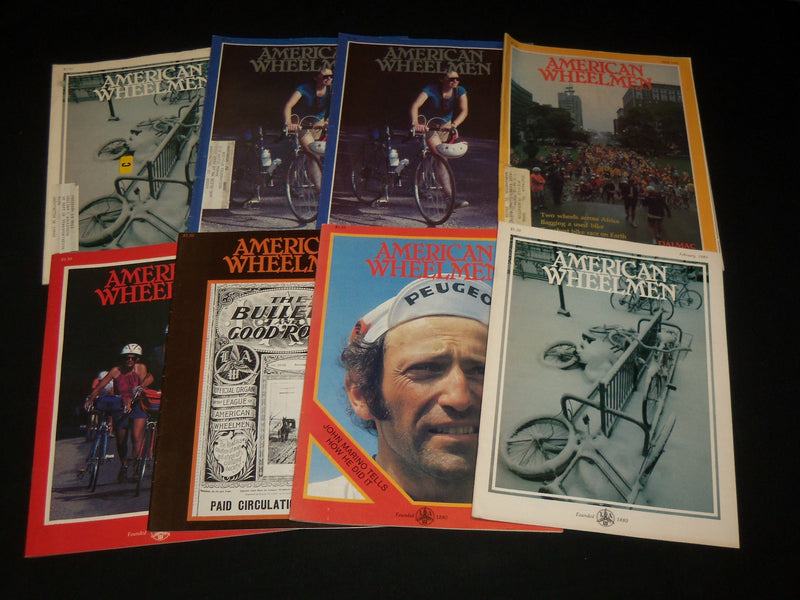 1981-1983 AMERICAN WHEELMAN MAGAZINE LOT OF 81 ISSUES - NICE COVERS - O 3225