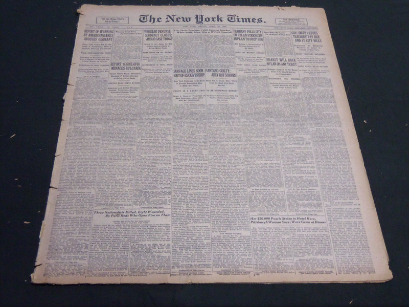 1925 APRIL 24 NEW YORK TIMES - PANTANO GUILTY JURY OUT 5 HOURS - NT 5387