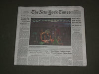 2017 JULY 24 NEW YORK TIMES - TRUMP, IN SWITCH, SEEMS TO ACCEPT RUSSIA SANCTIONS