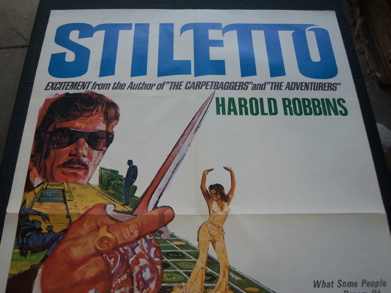 1969 STILETTO MOVIE POSTER - ALEX CORD - BRITT EKLAND - PATRICK O'NEAL - P 507