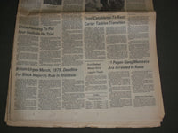 1976 NOV 4 THE BALTIMORE EVENING SUN-CARTER MONDALE WHITE HOUSE TRANSFER-NP 2961