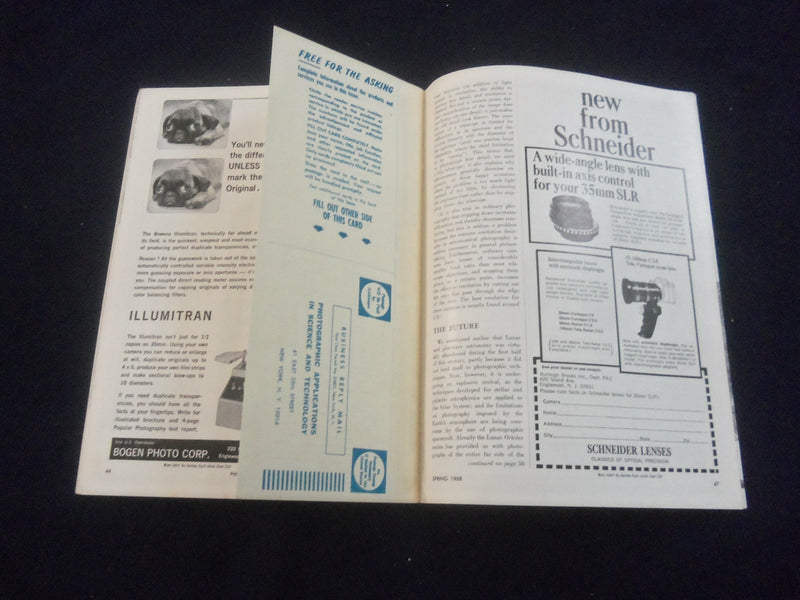1968 SPRING PHOTOGRAPHIC APPLICATIONS IN SCIENCE & TECHNOLOGY MAGAZINE -SP 4714N