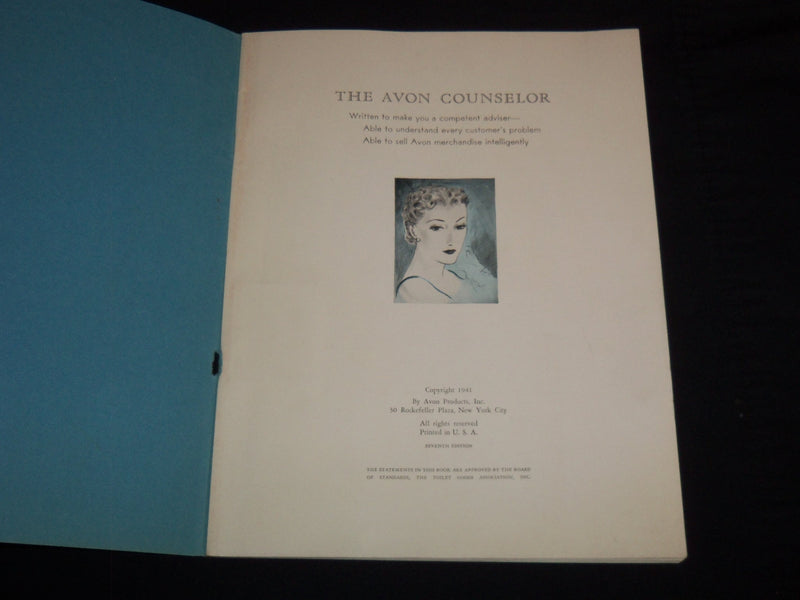 1941 THE AVON COUNSELOR MERCHANDISE CATALOGUE - NICE PHOTOS - J 9032