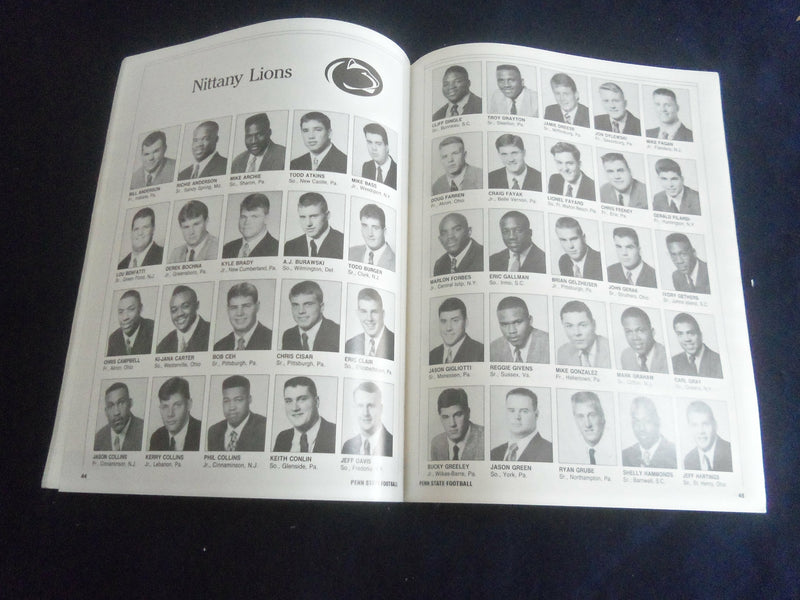 1992 OCT 10 FOOTBALL PROGRAM - PENN STATE UNIV VS MIAMI (OHIO) UNIV - SP 1215Q