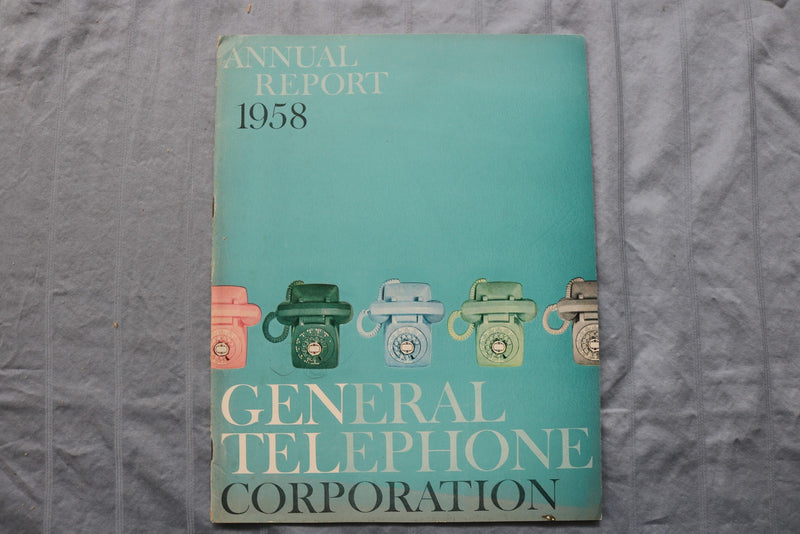 1957-1969 GERNERAL TELEPHONE & ELECTRONICS ANNUAL REPORTS - LOT OF 8 - K 3211