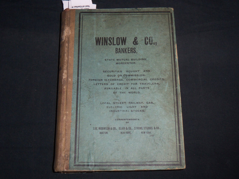 1901-1902 JOHNSON'S BUSINESS & PROFESSIONAL DIRECTORY - WORCESTER - KD 5523C