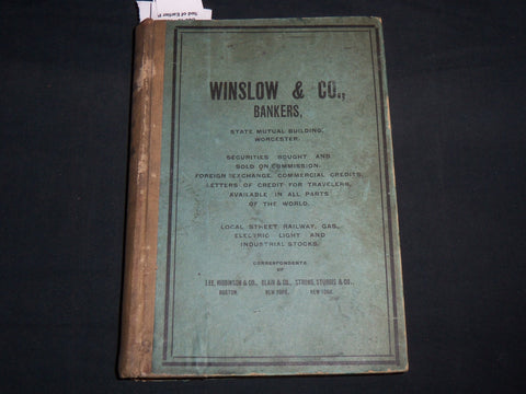 1901-1902 JOHNSON'S BUSINESS & PROFESSIONAL DIRECTORY - WORCESTER - KD 5523C