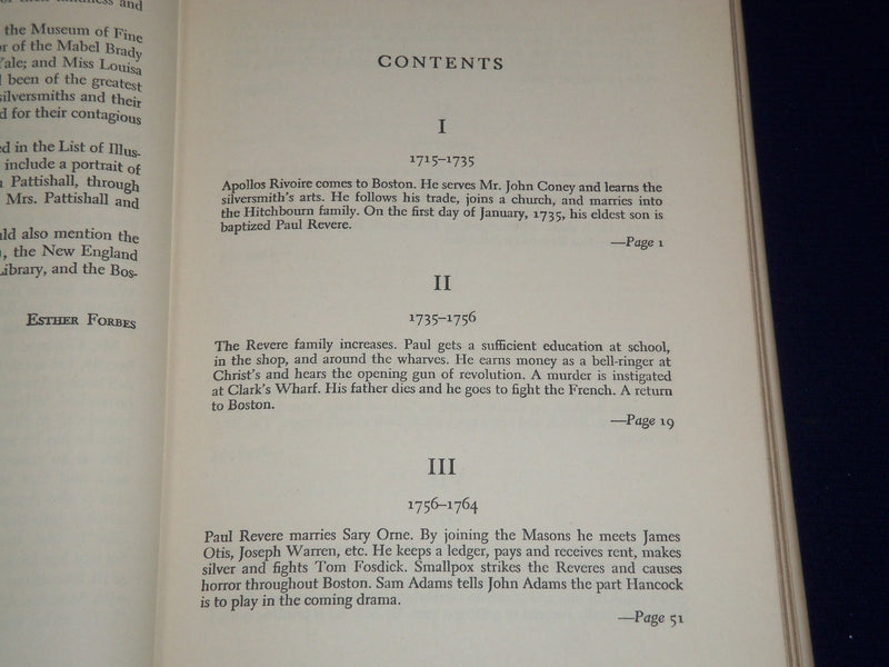 1942 PAUL REVERE & THE WORLD HE LIVED IN BOOK BY ESTER FORBES - ILLUS. - KD 131