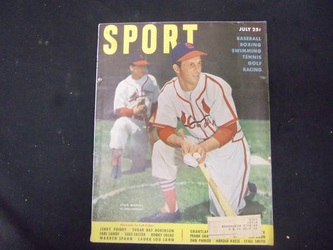 1950 JULY SPORT MAGAZINE - STAN MUSIAL COVER - GREAT PHOTOS - ST 3497