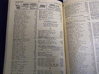 1939 MARCH PALMER DISTRICT TELEPHONE DIRECTORY - MASSACHUSETTS - J 8807