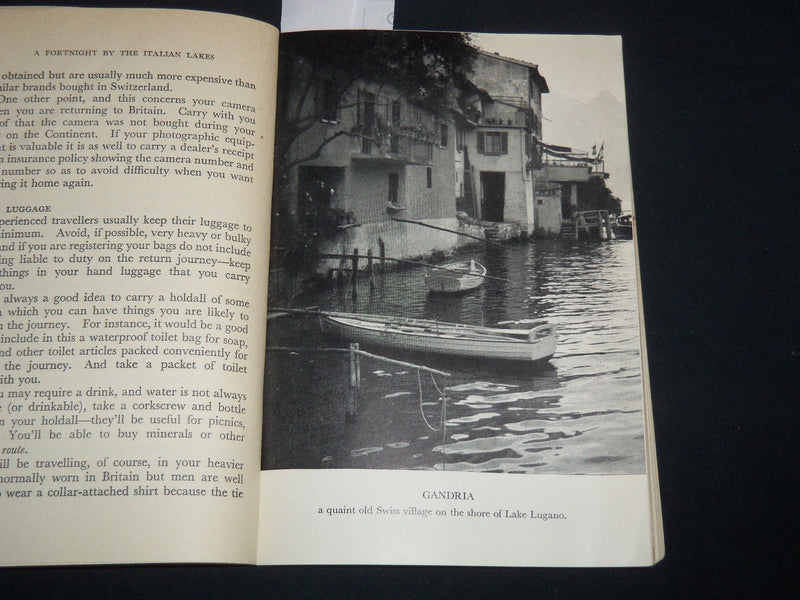 1952 A FORTNIGHT SOFTCOVER BOOK BY THE ITALIAN LAKES STUDD - J 9503