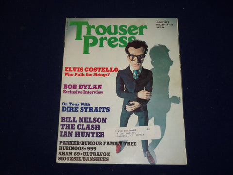 1979 JUNE TROUSER PRESS MAGAZINE - ELVIS COSTELLO COVER - SP 9602