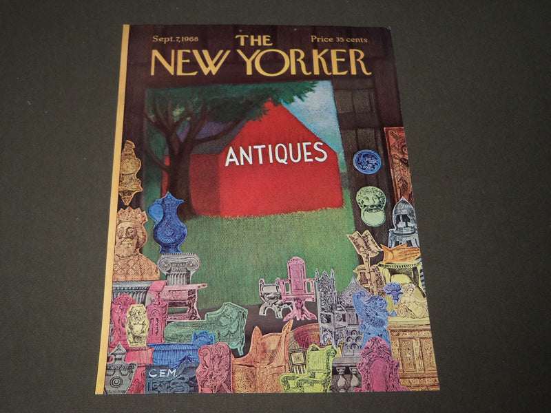 1968 SEPTEMBER 7 NEW YORKER MAGAZINE FRONT COVER ONLY - GREAT ART FOR FRAMING