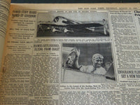 1930 AUGUST 14 NEW YORK TIMES - HAWKS FLIES FROM COAST IN 12 1/2 HOURS - NT 5619