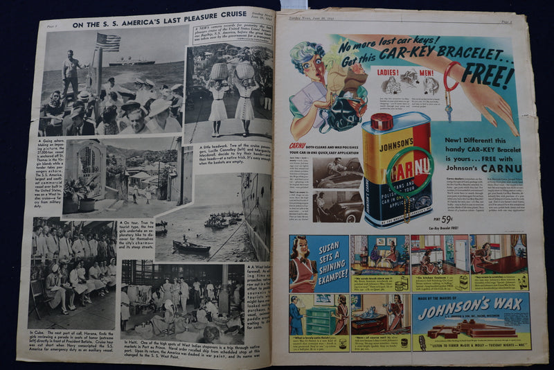 1941 JUN 29 SUNDAY NEWS PICTURE NEWSPAPER - MAUREEN O'SULLIVAN - E 22723