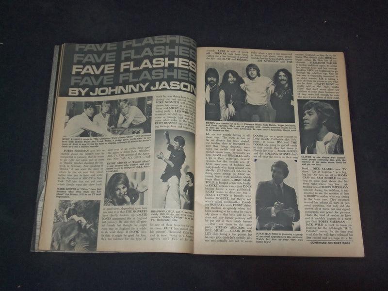 1970 APRIL FAVE! MAGAZINE - BOBBY SHERMAN COVER - SP 8629