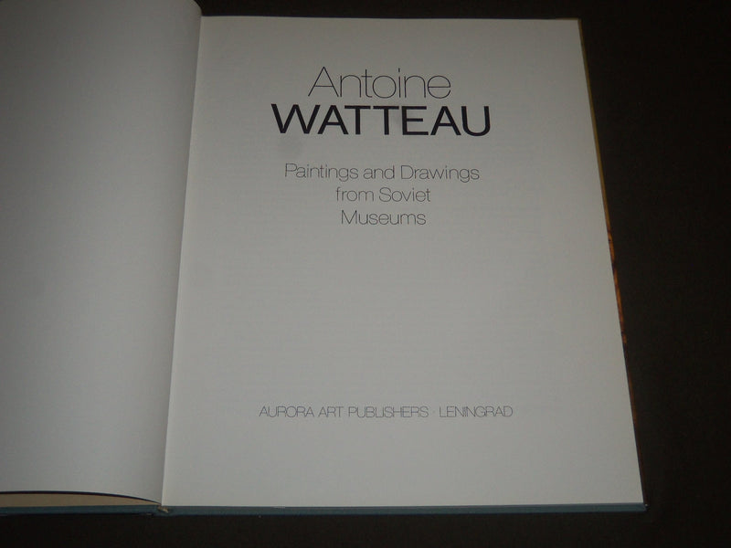 1985 ANTOINE WATTEAN FROM SOVIET MUSEUMS HARDCOVER BOOK - I 977