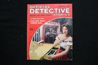 1956 SEP OFFICIAL DETECTIVE STORIES MAGAZINE - MINNIE MANGUM COVER - E 11127