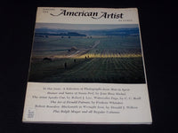 1968 JANUARY AMERICAN ARTIST MAGAZINE VERY NICE ART COVER & CONTENT - E 2140