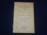1846 YALE COLLEGE - MAN AND THE STATE ADDRESS - DANIEL BARNARD - J 4712