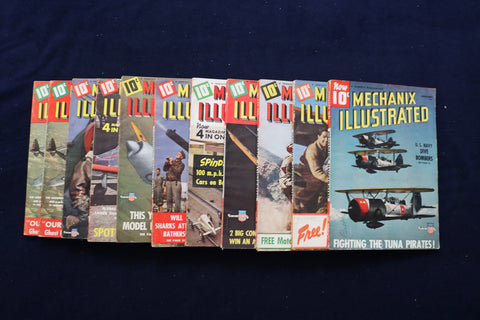 1941 MECHANIX ILLUSTRATED MAGAZINE - LOT OF 11 - O 3316