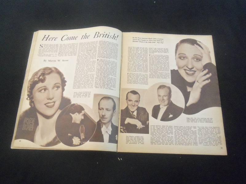1936 MAY 2 RADIO GUIDE MAGAZINE - PAULINE MORIN ILLUSTRATED COVER - SP 9517D