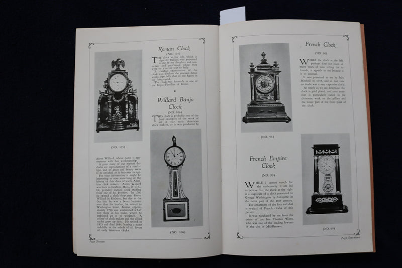 1937 PETER H. MITCHELL CLOCK COLLECTION CATALOGUE SOFTCOVER BOOK - K 777