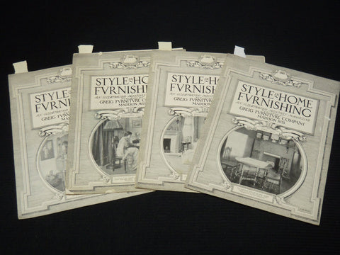 1916-1917 GREIG FURNITURE COMPANY STYLE IN HOME MAGAZINE LOT OF 4 - K 2153