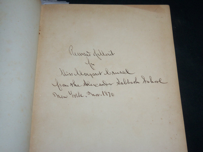 1870 OLD TESTAMENT SHADOWS HARDCOVER BOOK BY LYMAN ABBOTT - KD 6683