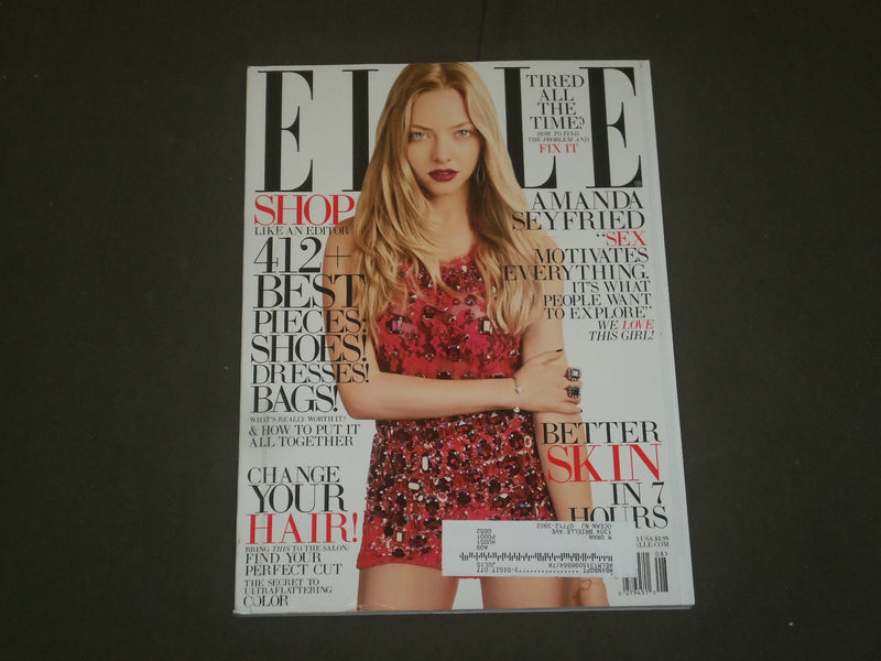 2013 AUGUST ELLE MAGAZINE - AMANDA SEYFRIED COVER - B 1907