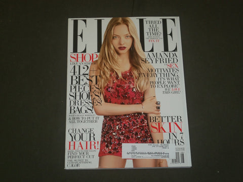 2013 AUGUST ELLE MAGAZINE - AMANDA SEYFRIED COVER - B 1907