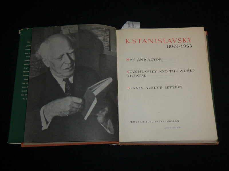 1963 KONSTANTIN STANISLAVSKY 1863-1963 HARDCOVER BOOK - KD 7069